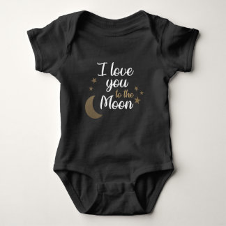 Christelijke Baby Romper - Ich Liebe Sie zum Mond Baby Strampler