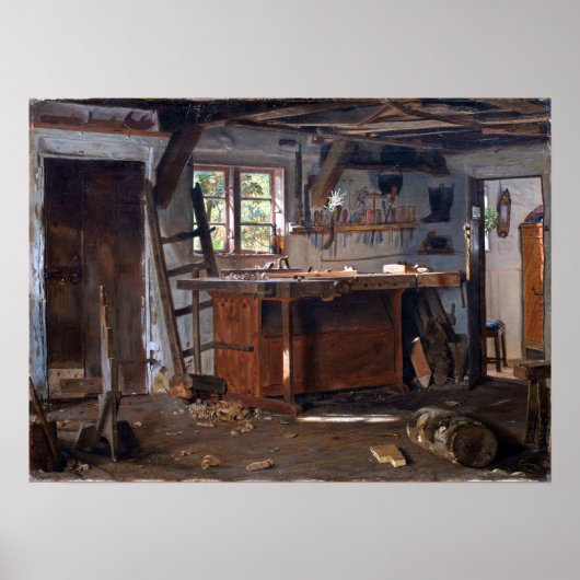 Christen Dalsgaard A Carpenter's Workshop Poster (Vorne)