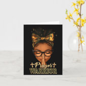 Christen der Gebetskrieger Camo Afroamerikaner Karte (Gelbe Blume)