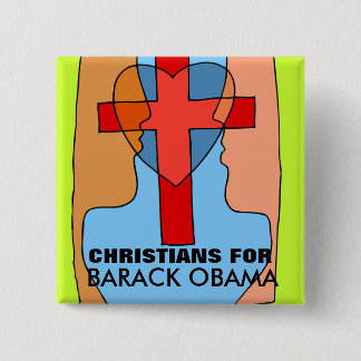 CHRISTEN FÜR BARACK OBAMA BUTTON