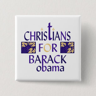 CHRISTEN FÜR BARACK OBAMA BUTTON