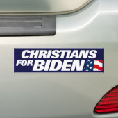 Christen für Biden 2024 Autoaufkleber (Auf Auto)