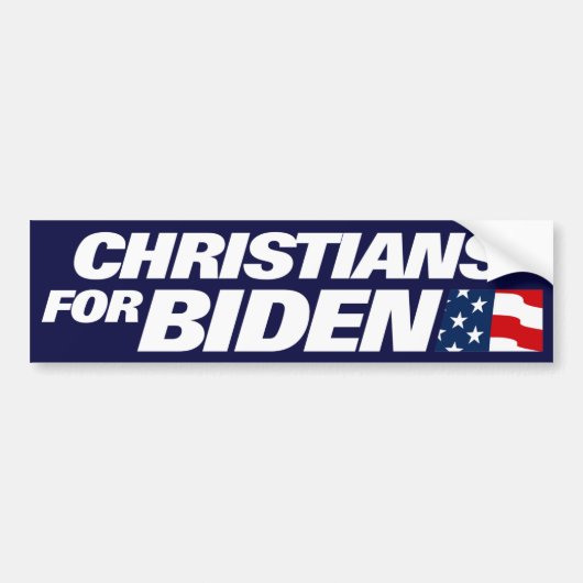 Christen für Biden 2024 Autoaufkleber (Vorne)