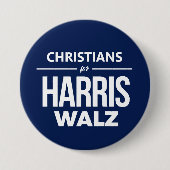 Christen für Harris Walz Button (Vorderseite)