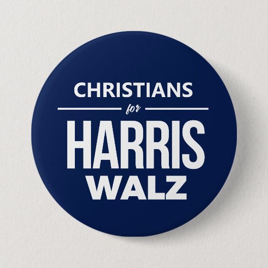 Christen für Harris Walz Button (Vorderseite)