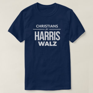 Christen für Harris Walz T-Shirt