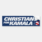 Christen für Kamala 2024 Autoaufkleber (Vorne)