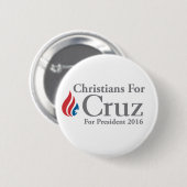 CHRISTEN für Präsidentenknopf Teds Cruz! Button (Vorne & Hinten)