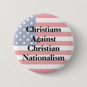 Christen gegen christlichen Nationalismus Button (Vorderseite)