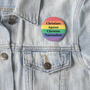 Christen gegen christlichen Nationalismus  Button
