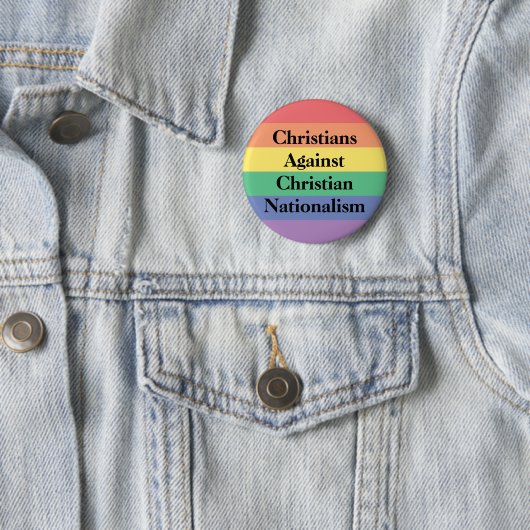 Christen gegen christlichen Nationalismus Button (Beispiel)