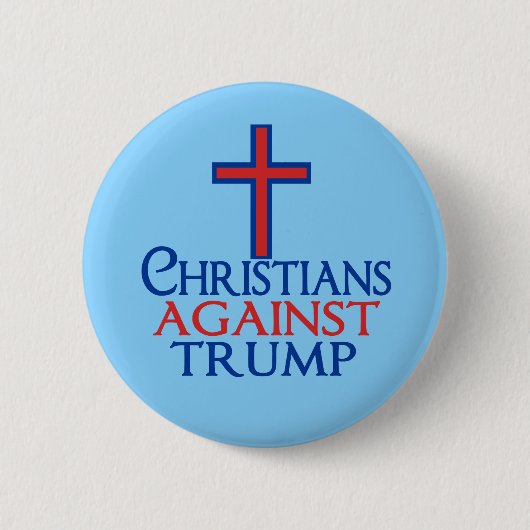 Christen gegen Trump Button (Vorderseite)