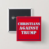 Christen gegen Trump Button (Vorne & Hinten)