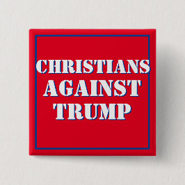 Christen gegen Trump Button