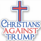 Christen gegen Trump Laptop Aufkleber (Vorderseite)