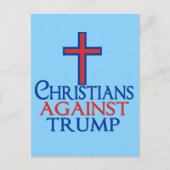 Christen gegen Trump Postkarte (Vorderseite)
