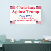 Christen gegen Trump Psalm 109:8 Banner (Messeveranstaltung)