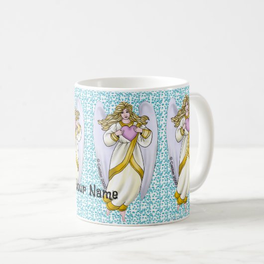 Christen glauben an Engel Kaffeetasse (VorderseiteRechts)