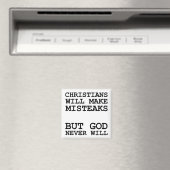Christen machen Fehler, nicht Gott lustig Magnet (In Situ (Geschirrspüler))