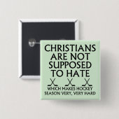 Christen sollen Hockey nicht hassen Button (Vorne & Hinten)