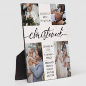 Christened Foto Collage Christening Keepake Fotoplatte (Seite)