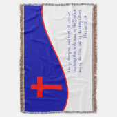 Christenflagge Inspiriert Decke (Vorderseite Vertikal)