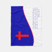 Christenflagge Inspiriert Fleecedecke (Vorderseite)