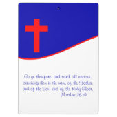 Christenflagge Inspiriert Klemmbrett (Rückseite)