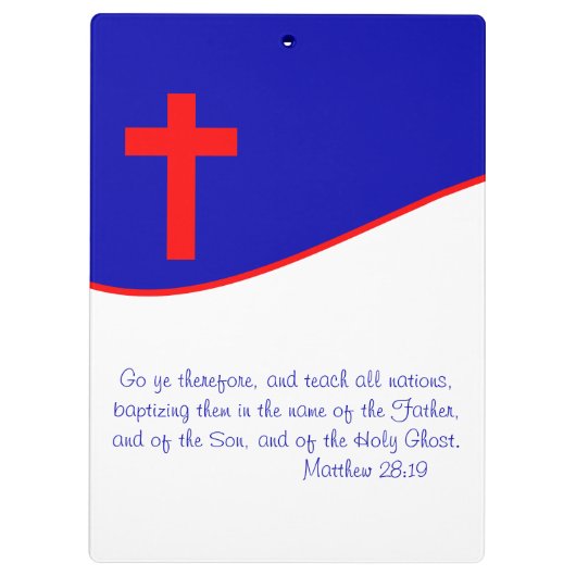 Christenflagge Inspiriert Klemmbrett (Rückseite)