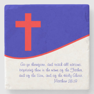 Christenflagge Inspiriert Steinuntersetzer