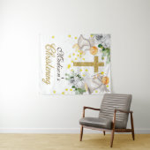 Christening Angels Gold Glitzer Gender Neutral Wandteppich (Beispiel (Horizontal))