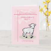 Christening Birthday Personalize Granddaughter Karte (Gelbe Blume)