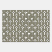 Christening Blue Cross Dove Geschenkpapier Set (Vorderseite 3)