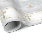 Christening Candles Geschenkpapier (Rolleneckpunkt)