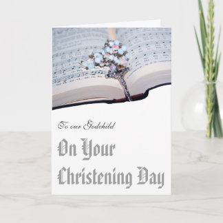 Christening card from Godparents to Godchild Karte