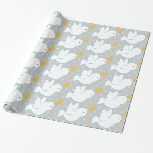 Christening Dove Geschenkpapier (Ungerollt)