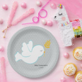 Christening dow * Hintergrundfarbe auswählen Pappteller (Party)