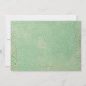 Christening Foto Cross Eukalyptus Dankeskarte (Rückseite)