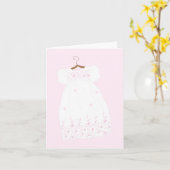Christening Gown Taufe Grußkarten Karte (Gelbe Blume)