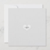 Christening - Monogramm und Kreuz Einladung (Rückseite)