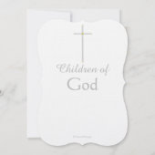 Christening Pink Twins Einladung (Rückseite)