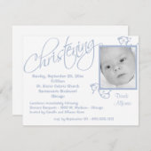 Christening Scroll für Baby Boys Einladung (Vorne/Hinten)