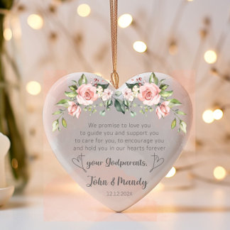 Christening Taufe Baby Girl Ornament