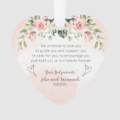 Christening Taufe Baby Girl Ornament (Vorderseite)