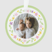 Christening Taufe Gender Neutral Kids Foto Ornament (Vorderseite)
