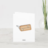 Christening Taufe Herzlichen Glückwunsch Karte (Rückseite)