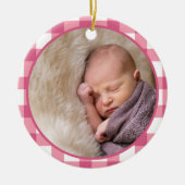 Christening Taufe Niedlich Baby Girl Kinder Foto P Keramik Ornament (Vorne)