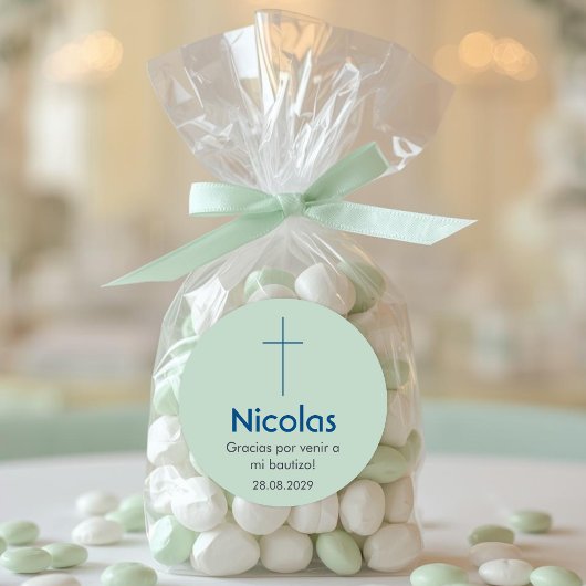 Christening und Favoriten der Bautitholischen Tauf Runder Aufkleber