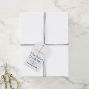 Christening Vielen Dank Silver Cross Blue Geschenkanhänger