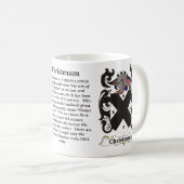 Christensen Familien-Wappen Tasse (VorderseiteRechts)
